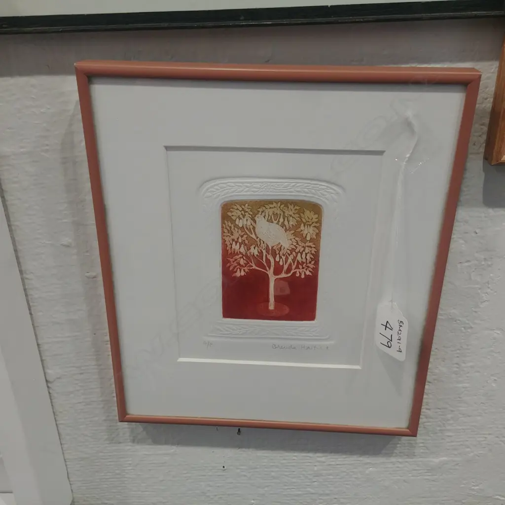 BRENDA HARTILL A/P ETCHING PARTRIDGE IN A PEAR TREE Image 1++