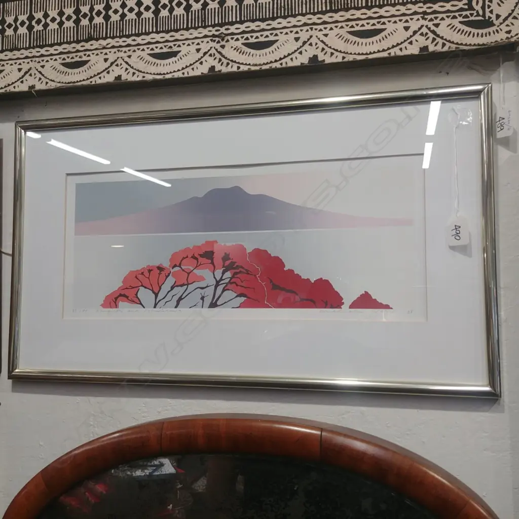MALCOLM WARR RANGITOTO SCREENPRINT Image 1++