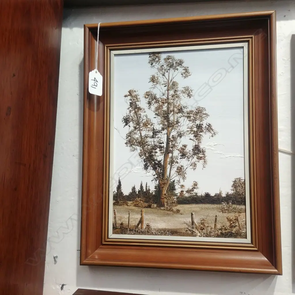 JUDITH MORETON 'EUREKA' OIL LANDSCAPE 1976 Image 1++