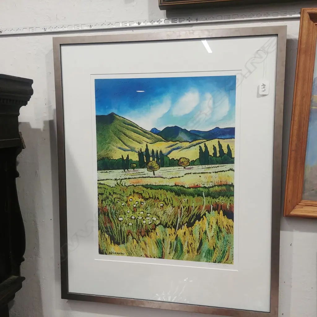 WENDY LEACH FRAMED PRINT TAKAKA LANDSCAPE Image 1++