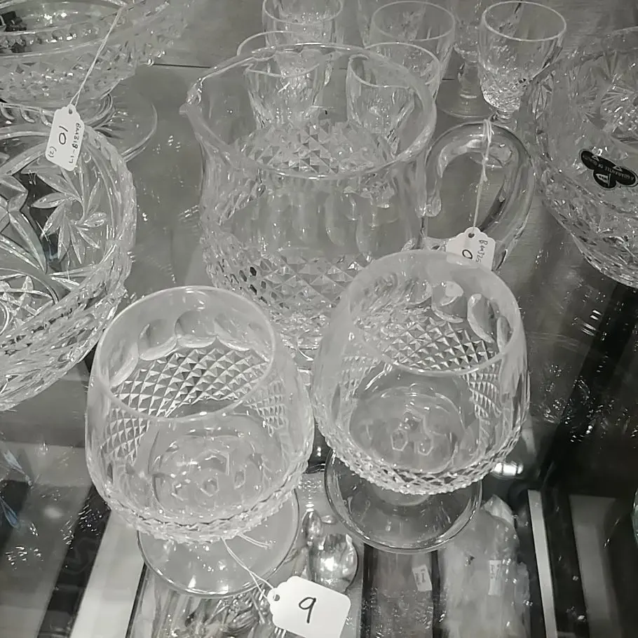 WATERFORD COLLEEN WATER JUG+ 2 BRANDY BALLONS Image 1++