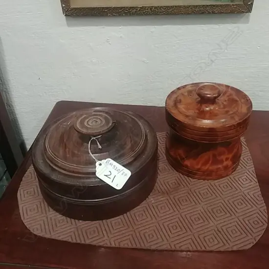 BURR TOTARA COASTER SET + LIDDED BOX