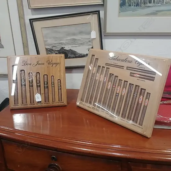 2 CIGAR DISPLAY STANDS