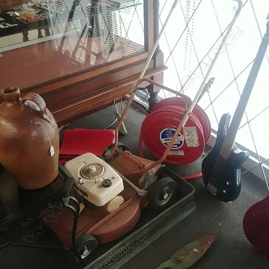 VINTAGE MASPORT 2 STROKE IRON HORSE LAWN MOWER C1970'S