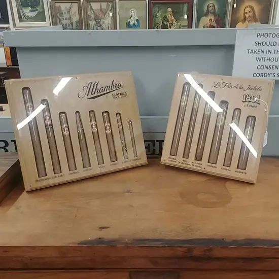 2 CIGAR DISPLAY STANDS