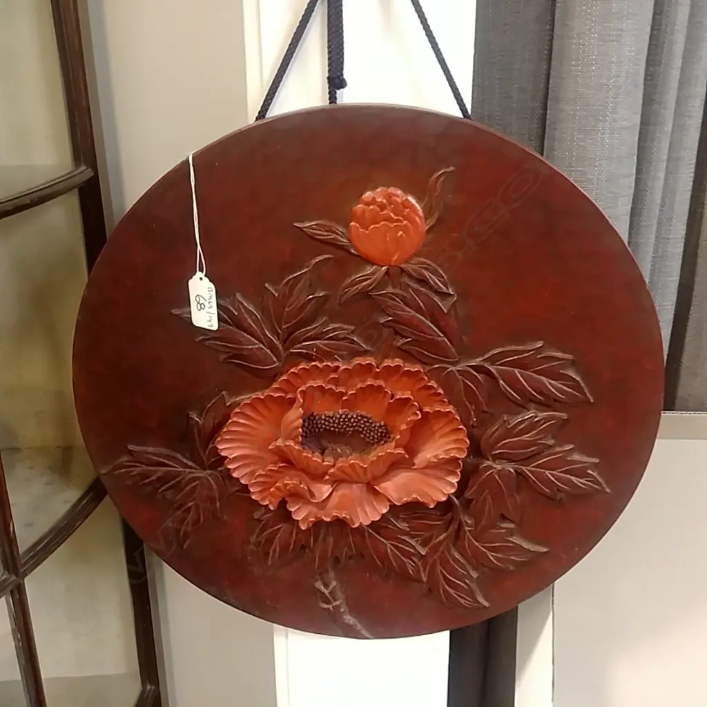 ORIENTAL LACQUER PLAQUE Image 1++