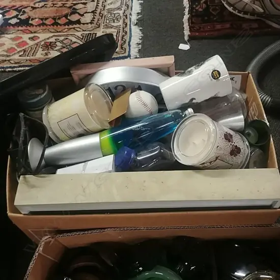 BOX LOT ASST LAVA LAMP ETC