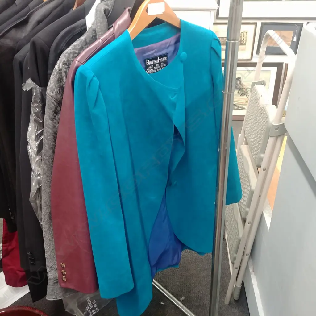 TURQUOISE LEATHER JACKET Image 1++
