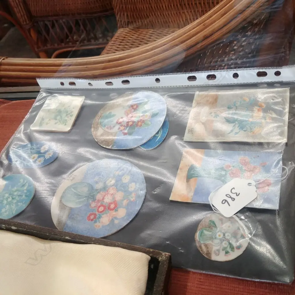 VINTAGE MINIATURE WATERCOLOURS Image 1++