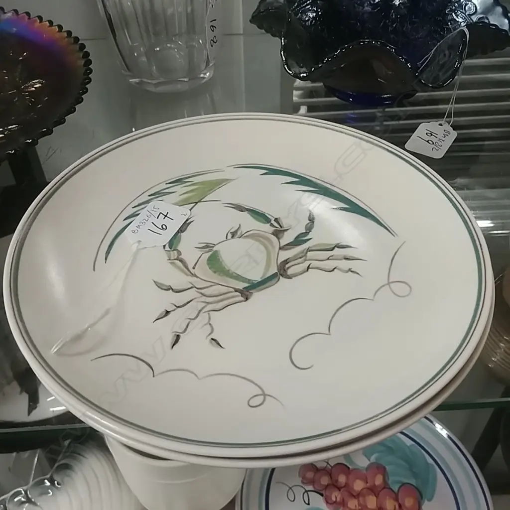 2 RETRO POOLE PLATES D220MM Image 1++