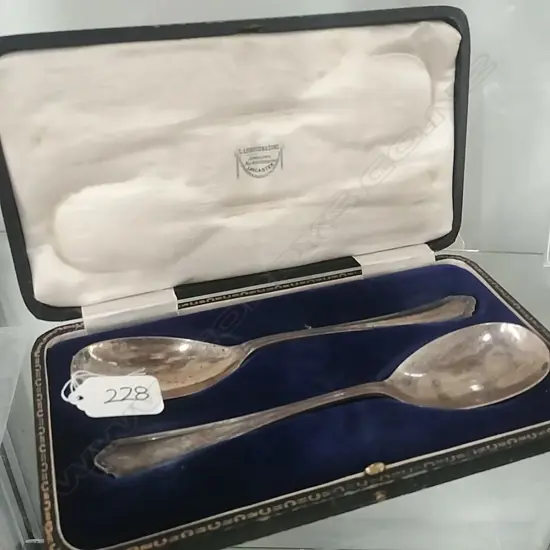 CASED PR S/S SERVING SPOONS 129g