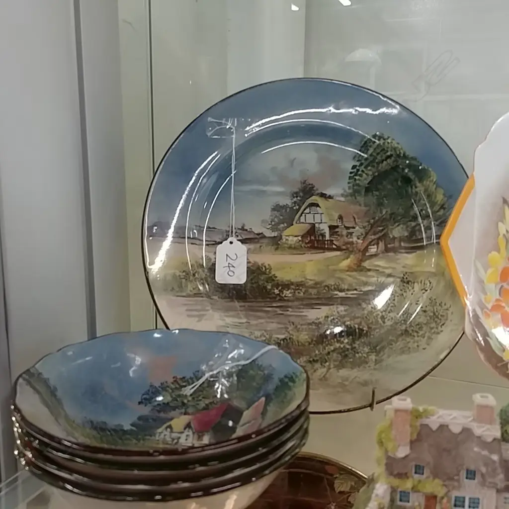 R/D PLATE + 4 DISHES ENGLISH COUNTRY Image 1++