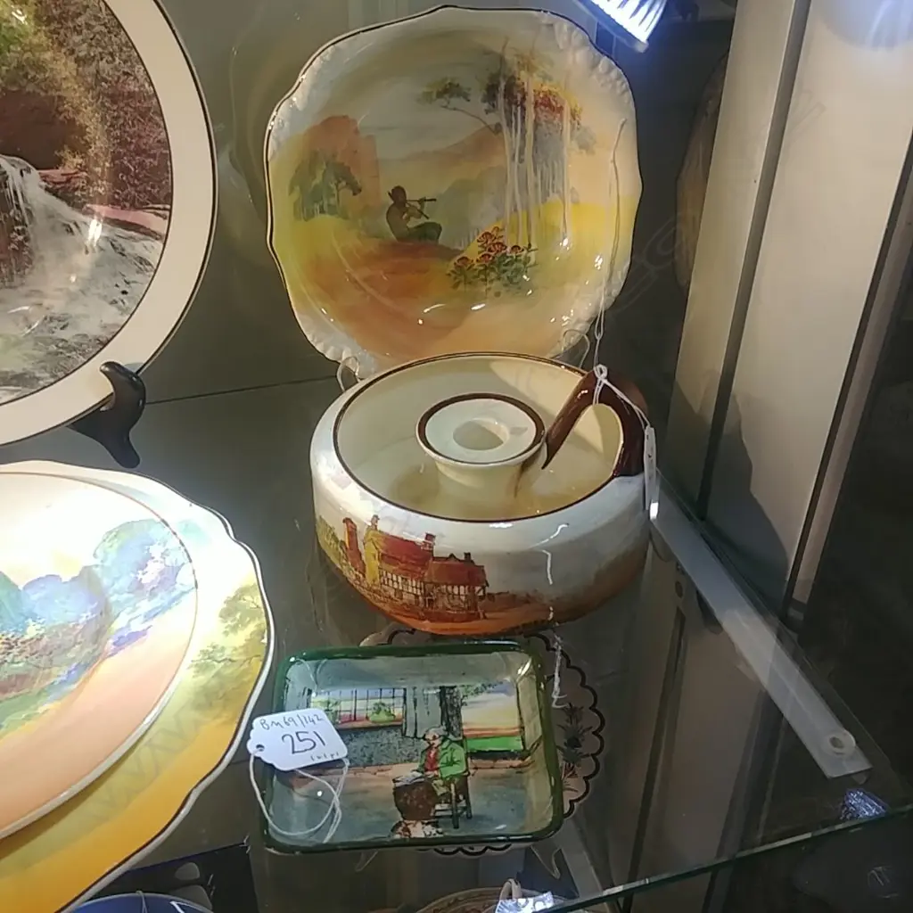 R/D PAN BOWL + DISH  + CANDLESTICK Image 1++