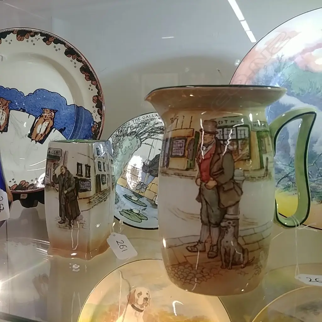 R/D JUG VASE + PLATE Image 1++