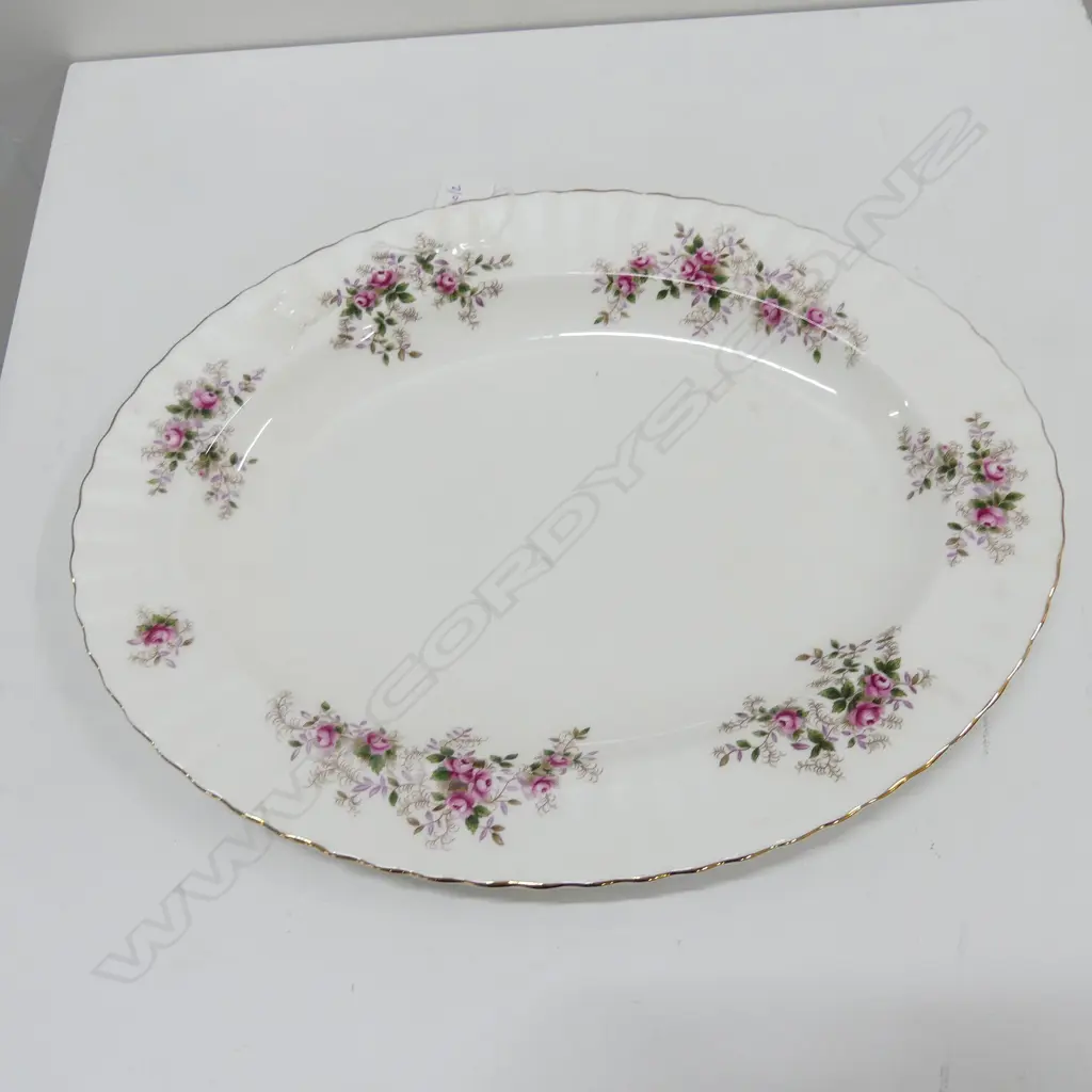 R/ALBERT LAVENDER ROSE MEAT PLATTER, L. 350MM Image 1++