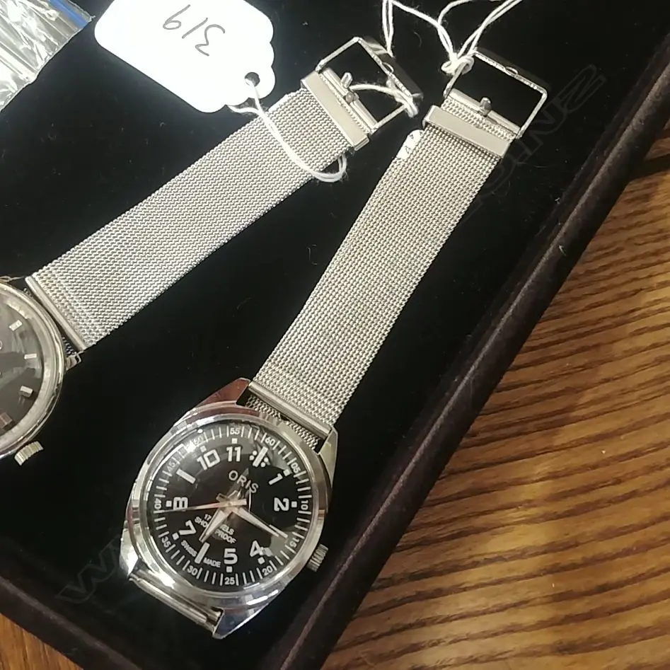 ORIS WRISTWATCH - BLACK DIAL MESH STRAP Image 1++