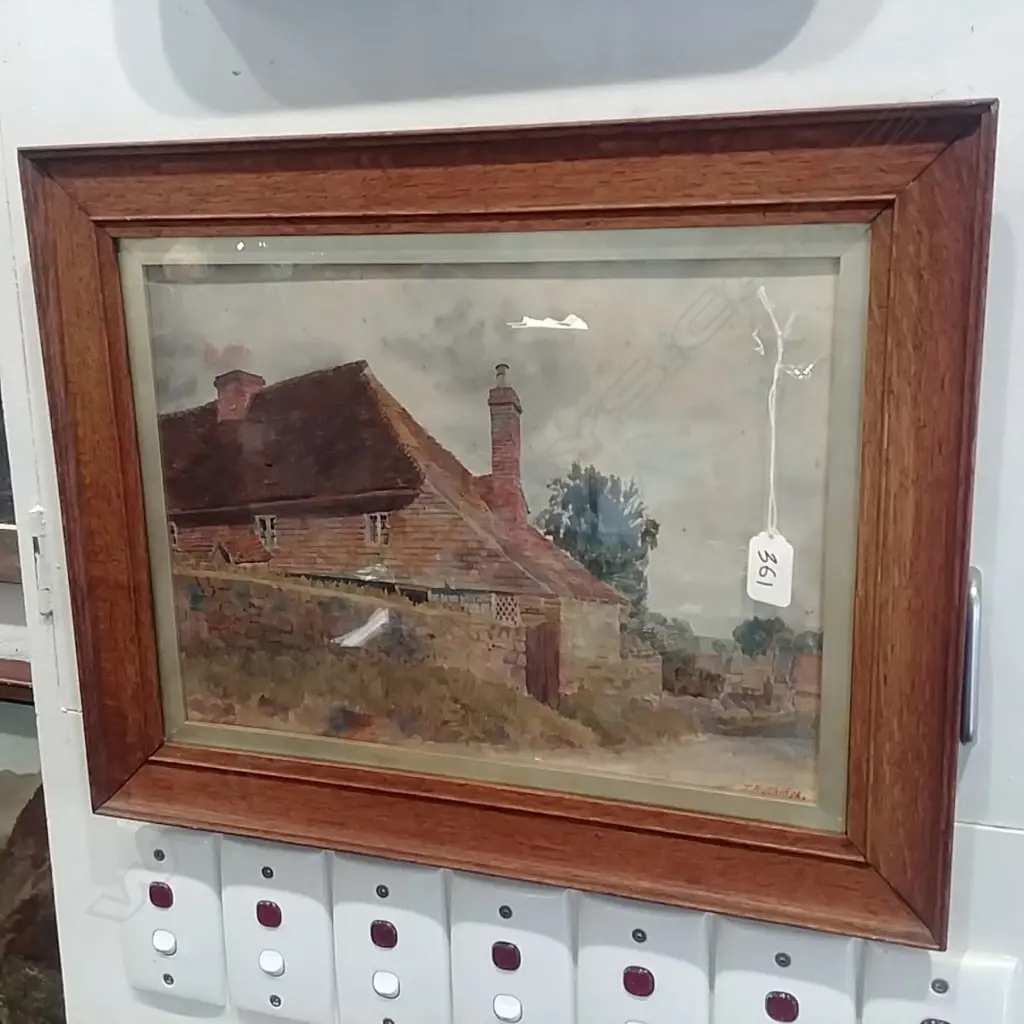COUNTRY HOUSE W/C SGND J. HUTCHINGS Image 1++