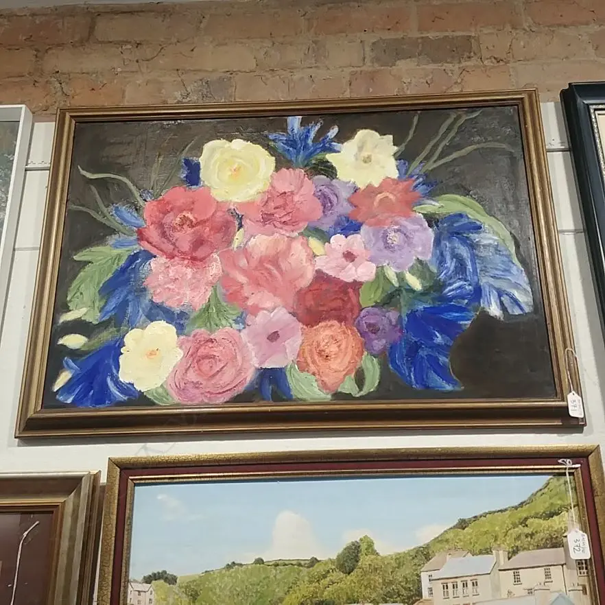 ARCYLIC PAINTING - FLOWERS Image 1++