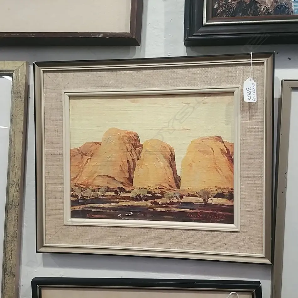 CHARLTON EDGAR OIL-  EVENING GLOW - THE OLGA MONOLITHS Image 1++