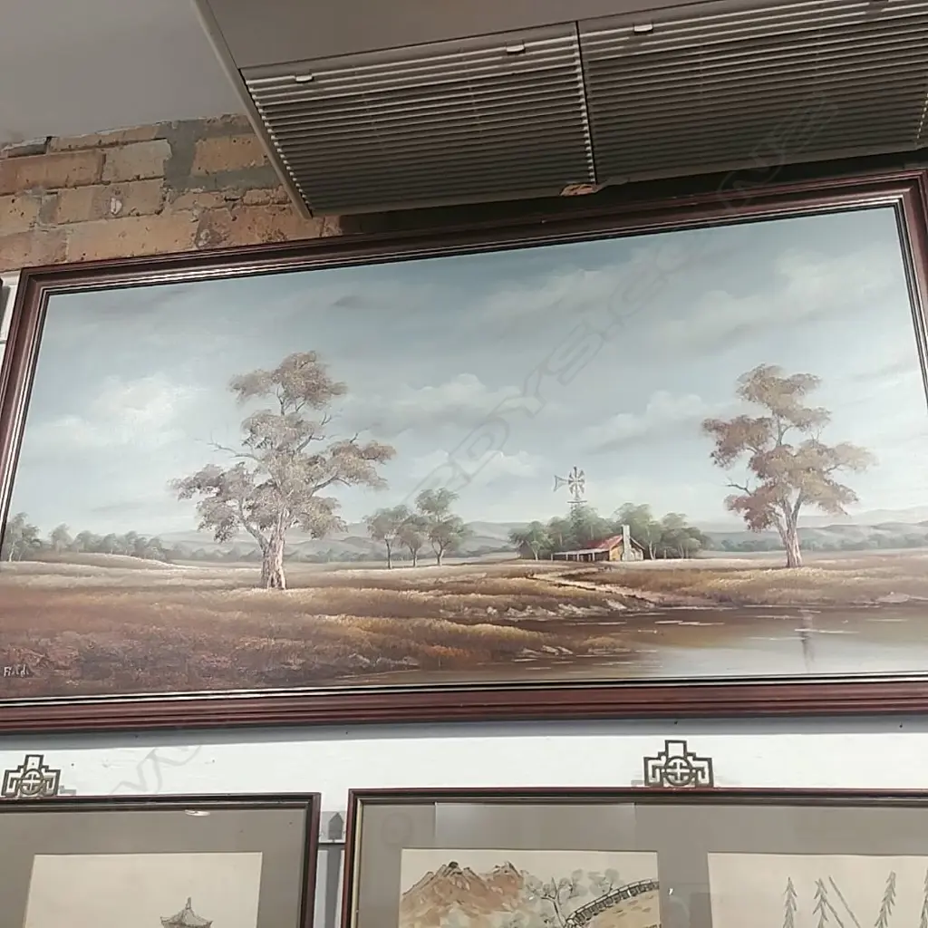 LARGE OIL AUSSIE FIELDS SGND Image 1++