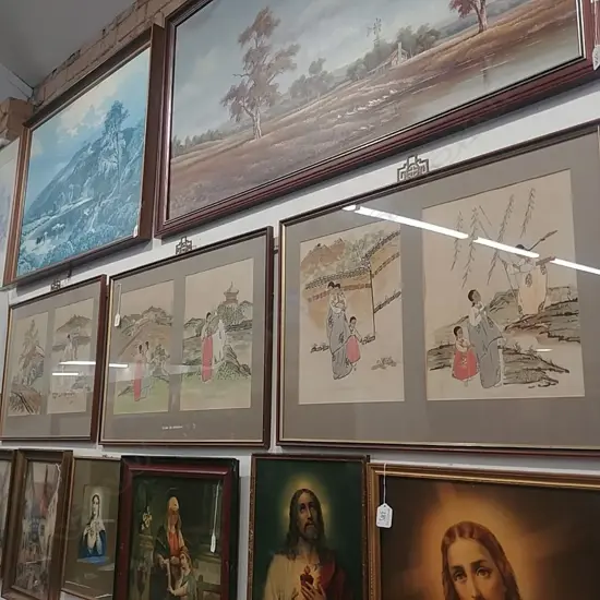 COLLECTION CHINESE EMBROIDERY IN 3 FRAMES