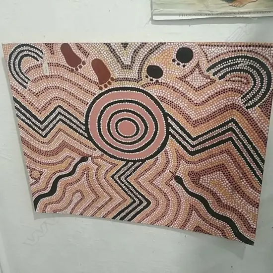 KEVIN LIMDIARI PAINTING CHIDRUMBA SNAKE DREAM