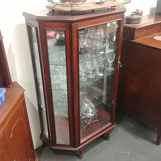 MAHOGANY CHINA CABINET