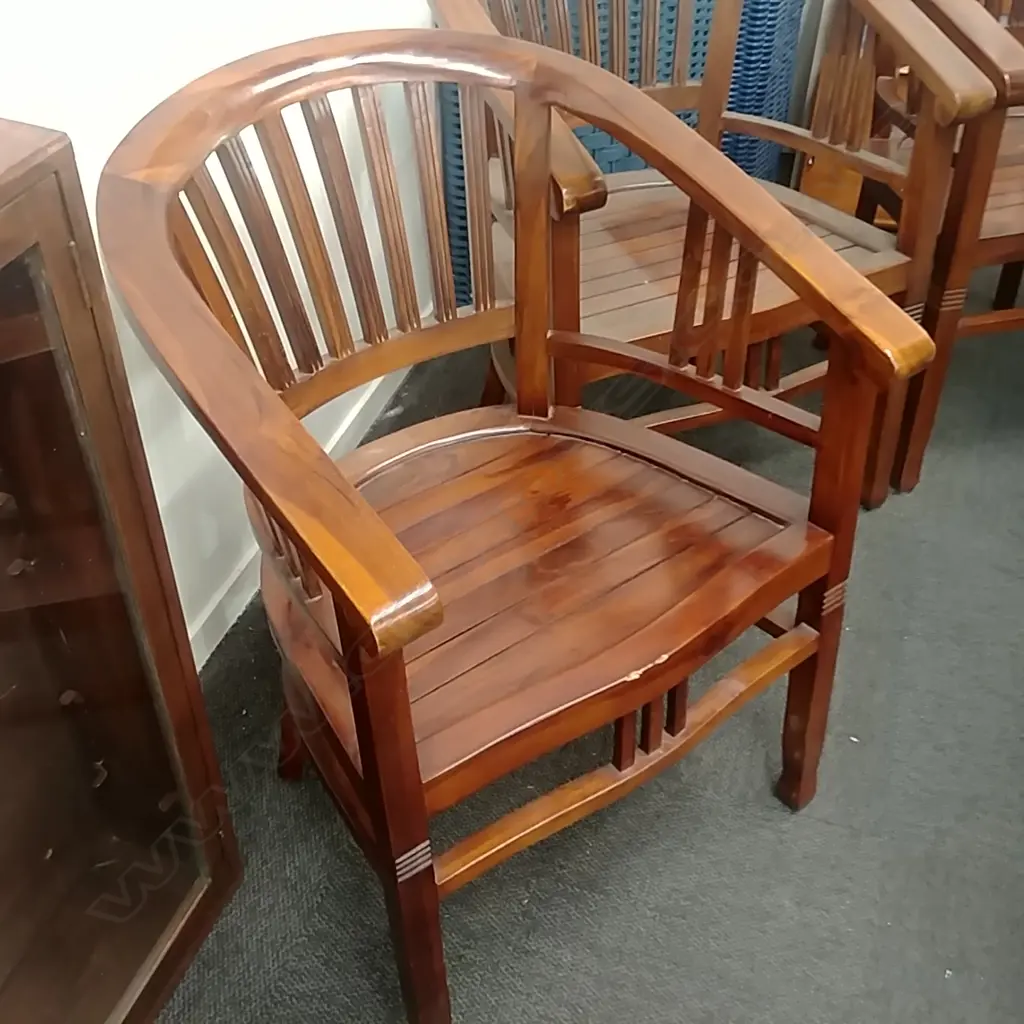 4 COLEDA HOOP BACK CHAIRS ONE A/F Image 1++