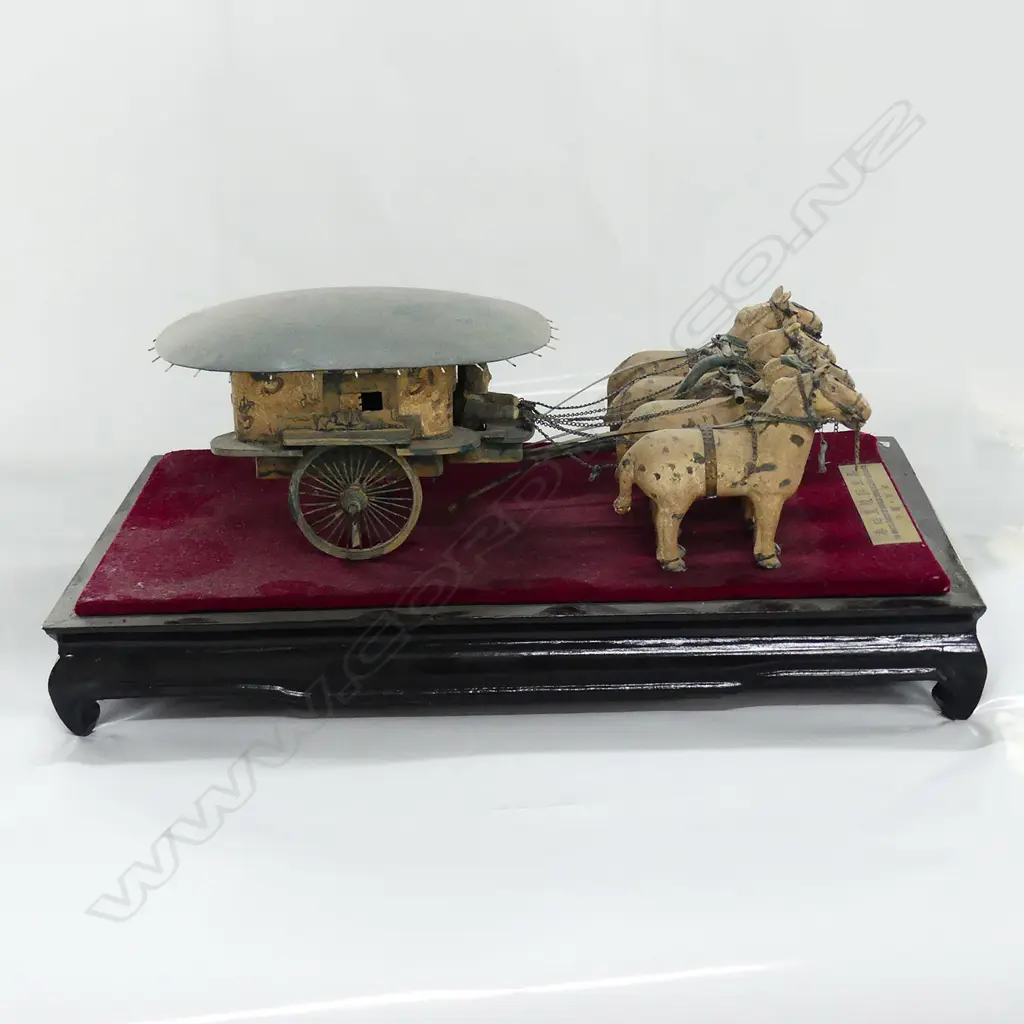 MINI MODEL "THE BRONZE CHARIOT OF EMPEROR QIN SHI HUANG" Image 1++