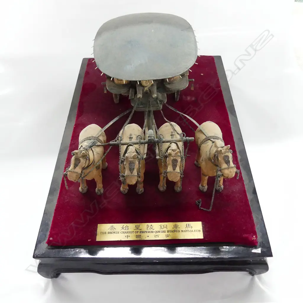 MINI MODEL "THE BRONZE CHARIOT OF EMPEROR QIN SHI HUANG" Image 1++
