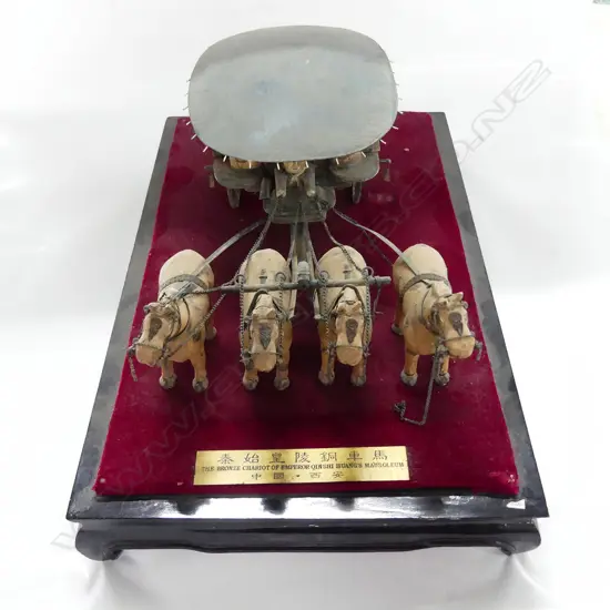 MINI MODEL "THE BRONZE CHARIOT OF EMPEROR QIN SHI HUANG"