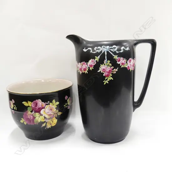 LGE GRIMWADE'S WINTON JUG & JARDINIERE 1920'S