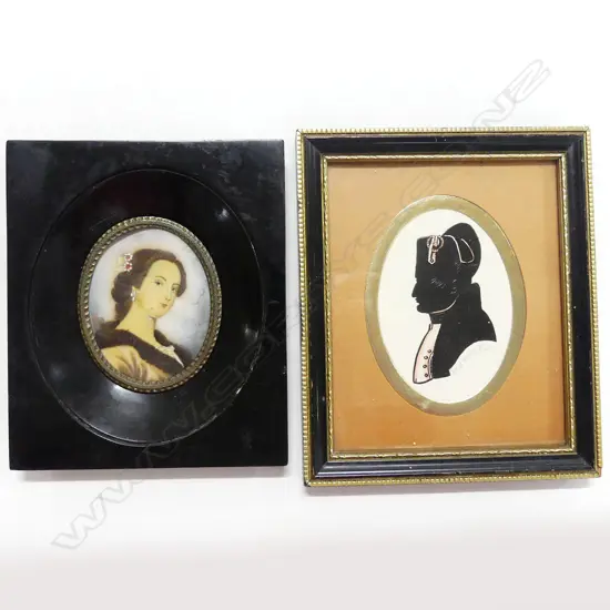 SILHOUETTE NAPOLEON + PORTRAIT MINIATURE  