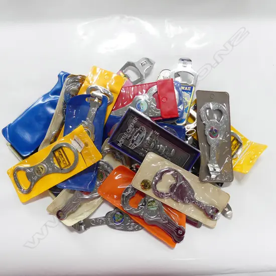 CONTAINER OF SOUV. BOTTLE OPENERS 