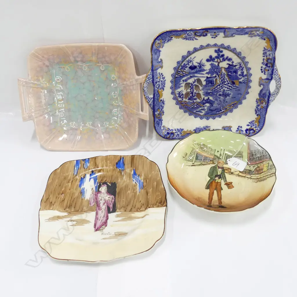 4 PLATES: MASONS, DOULTON, TUNSTALL, BESWICK Image 1++