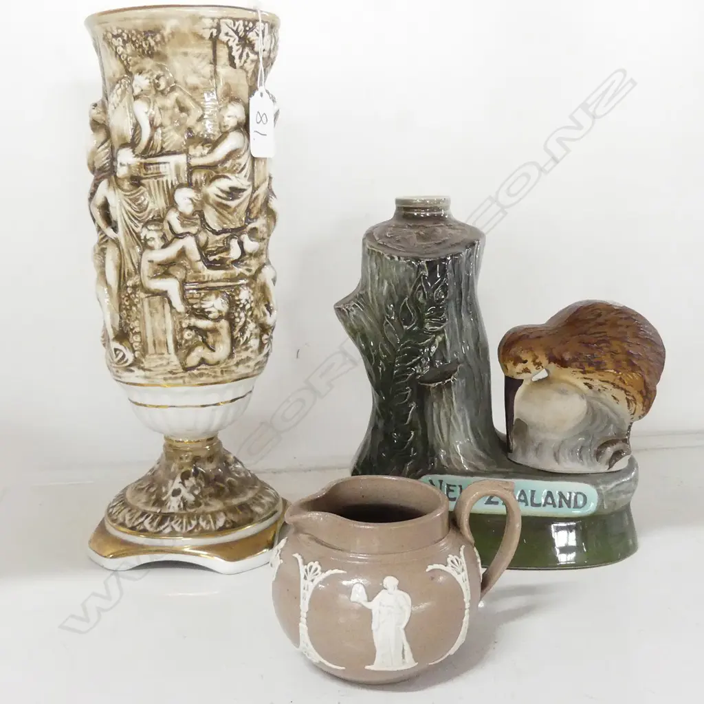 NZ KIWI JIMBEAM DECANTER + VASE +JUG Image 1++