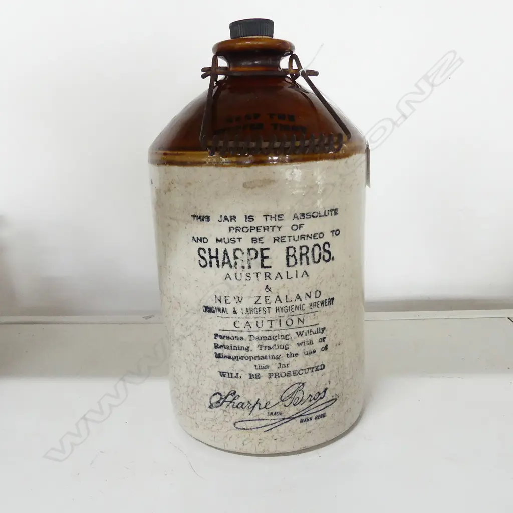 SHARPE BROS. COLONIAL KEG PRINTED DETAILS Image 1++