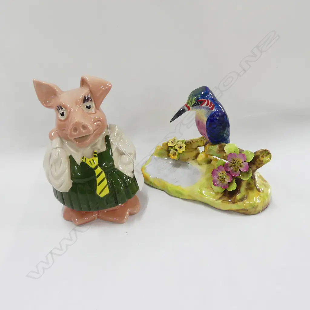 WADE PIG MONEYBANK + BRIDGEWOOD KINGFISHER Image 1++