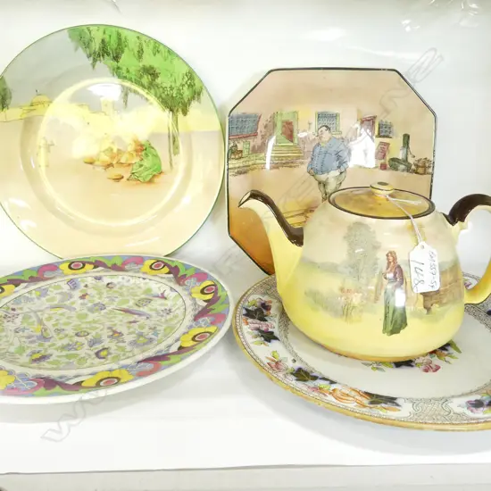 4R/DOULTON PCES: JULIET TEAPOT + 3 PLATES + OTHER