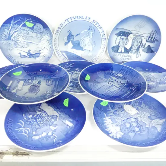 10 B&G COMMEMORATIVE PLATES