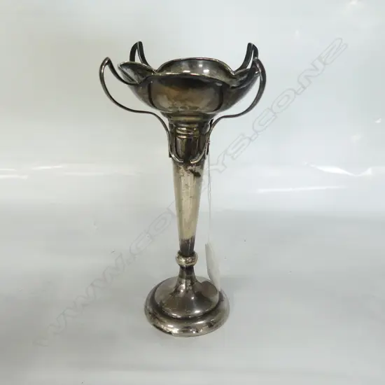 EDW SILVER ART NOUVEAU BUD VASE