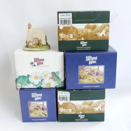 5 BOXED LILLIPUT LANE HOUSES 