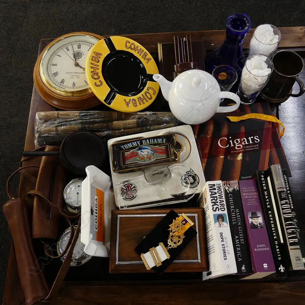 LOT CIGAR RELATED ITEMS ETC Image 1++