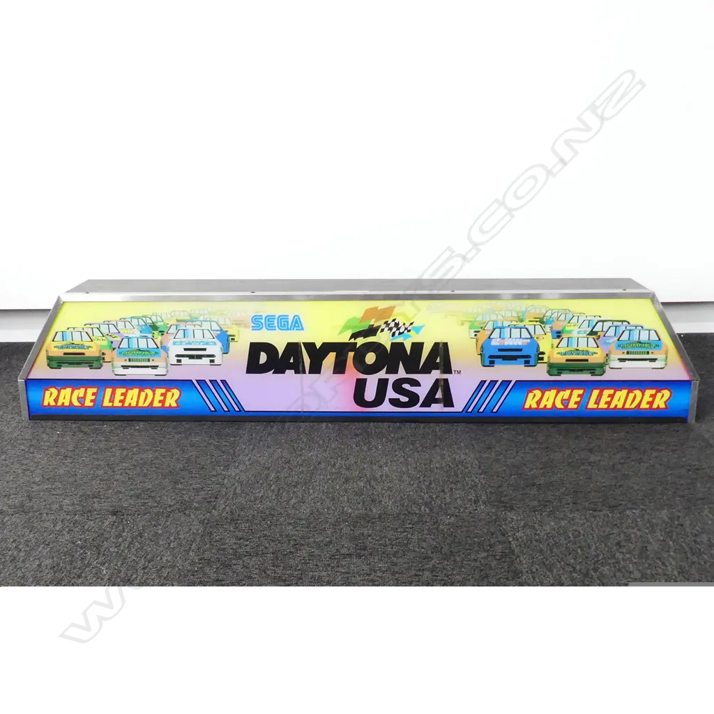 1980 'SEGA DAYTONA USA RACE LEADER ' SHOP DISPLAY SIGN Image 1++