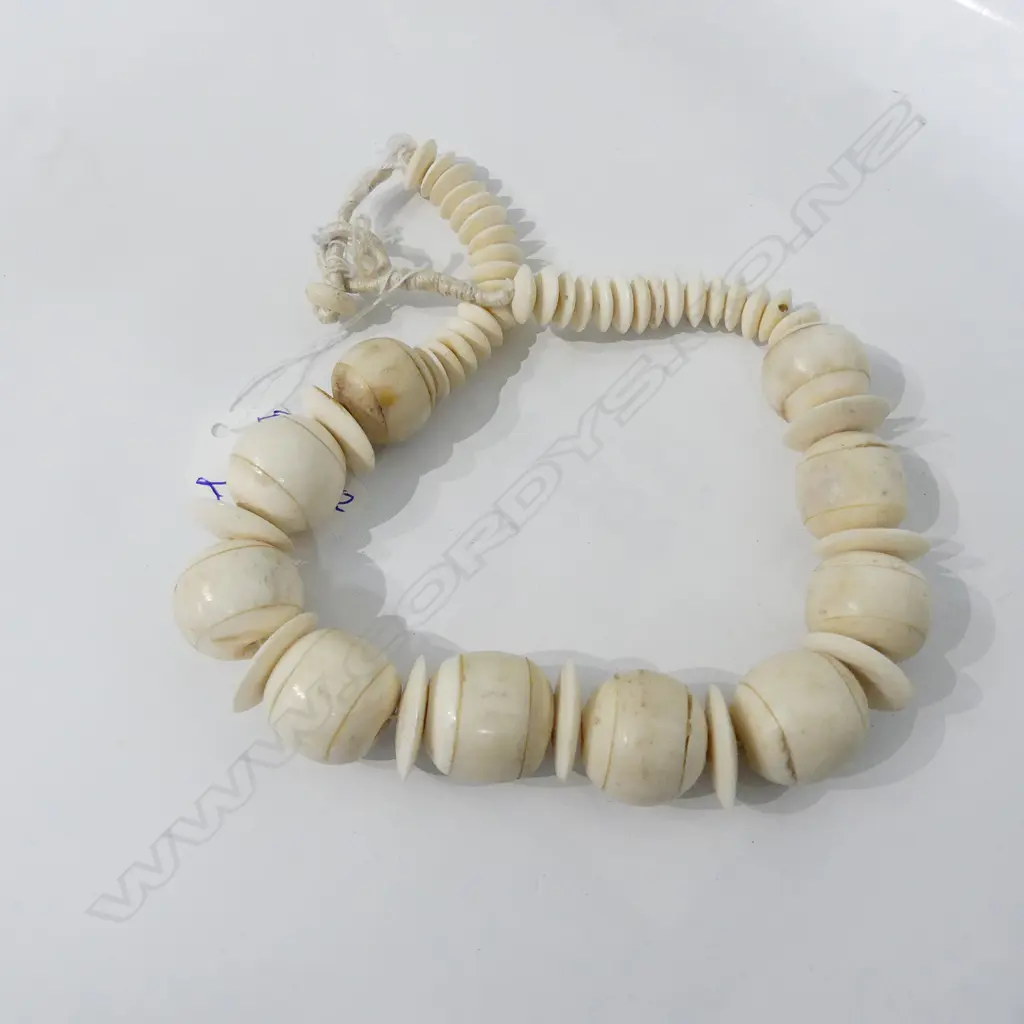 TRIBAL BONE BEAD NECKLACE Image 1++