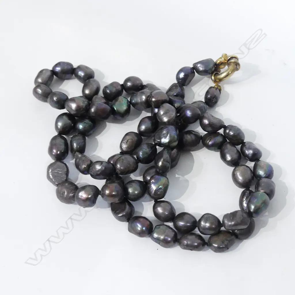 BLACK PEARL NECKLACE  Image 1++
