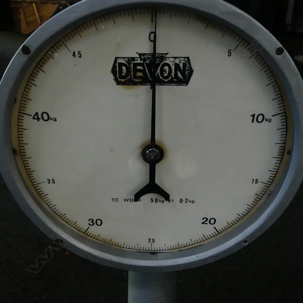 VINTAGE DEVON 50KG PLATFORM SCALES Image 1++