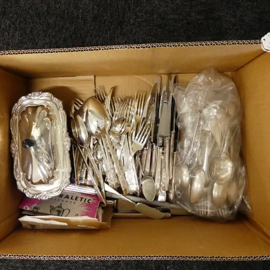 BOX OF EP - CUTLERY ETC