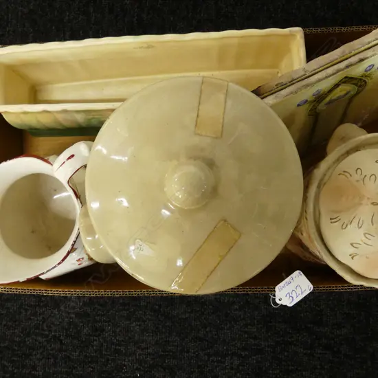 SIX CHINA PCES: IMARI JUG, BESWICK VASE ETC