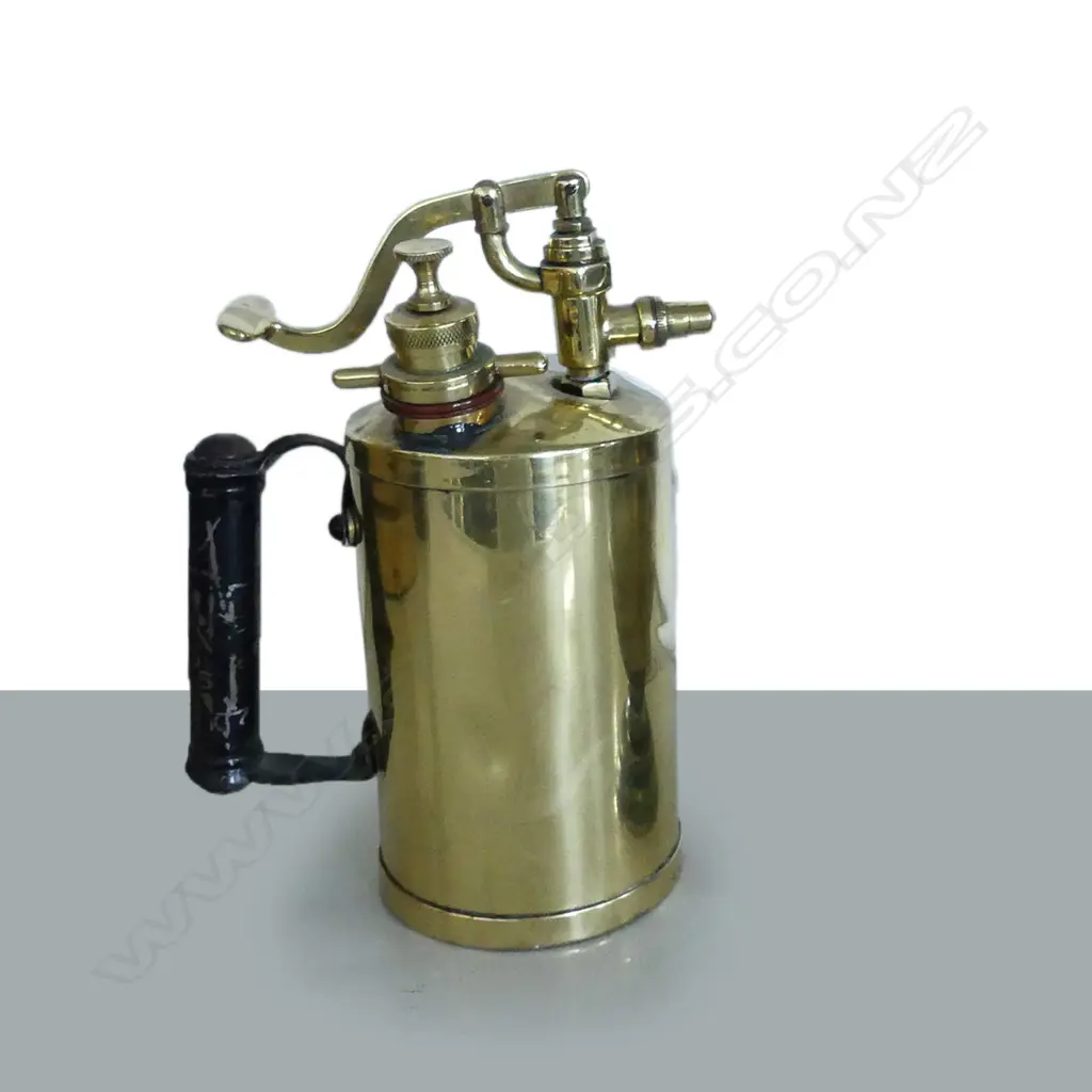 OLD BRASS 'BURMOS' SPRAYER PUMP LEVER ACTION Image 1++